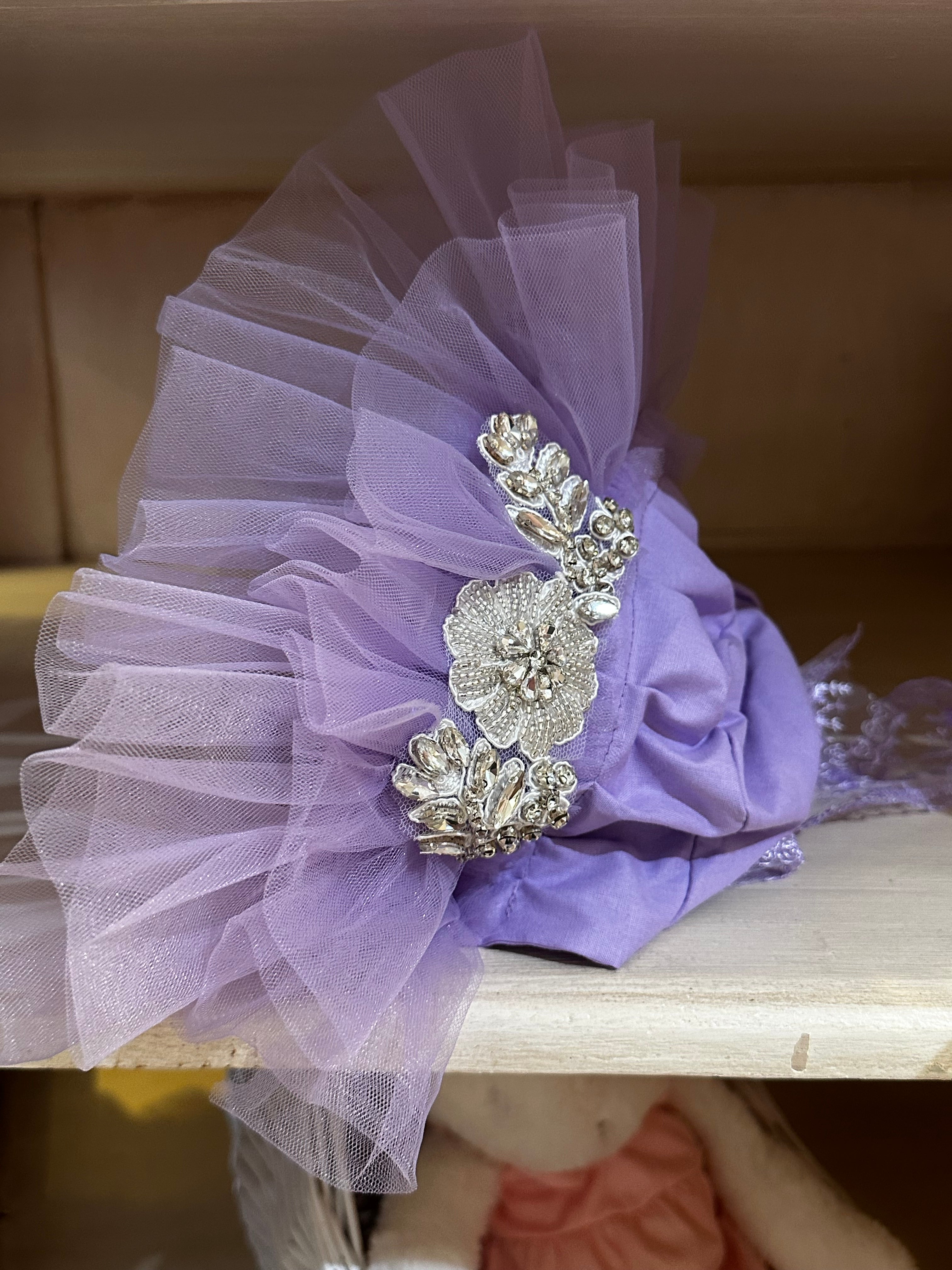 Purple Tulle Mermaid Gown